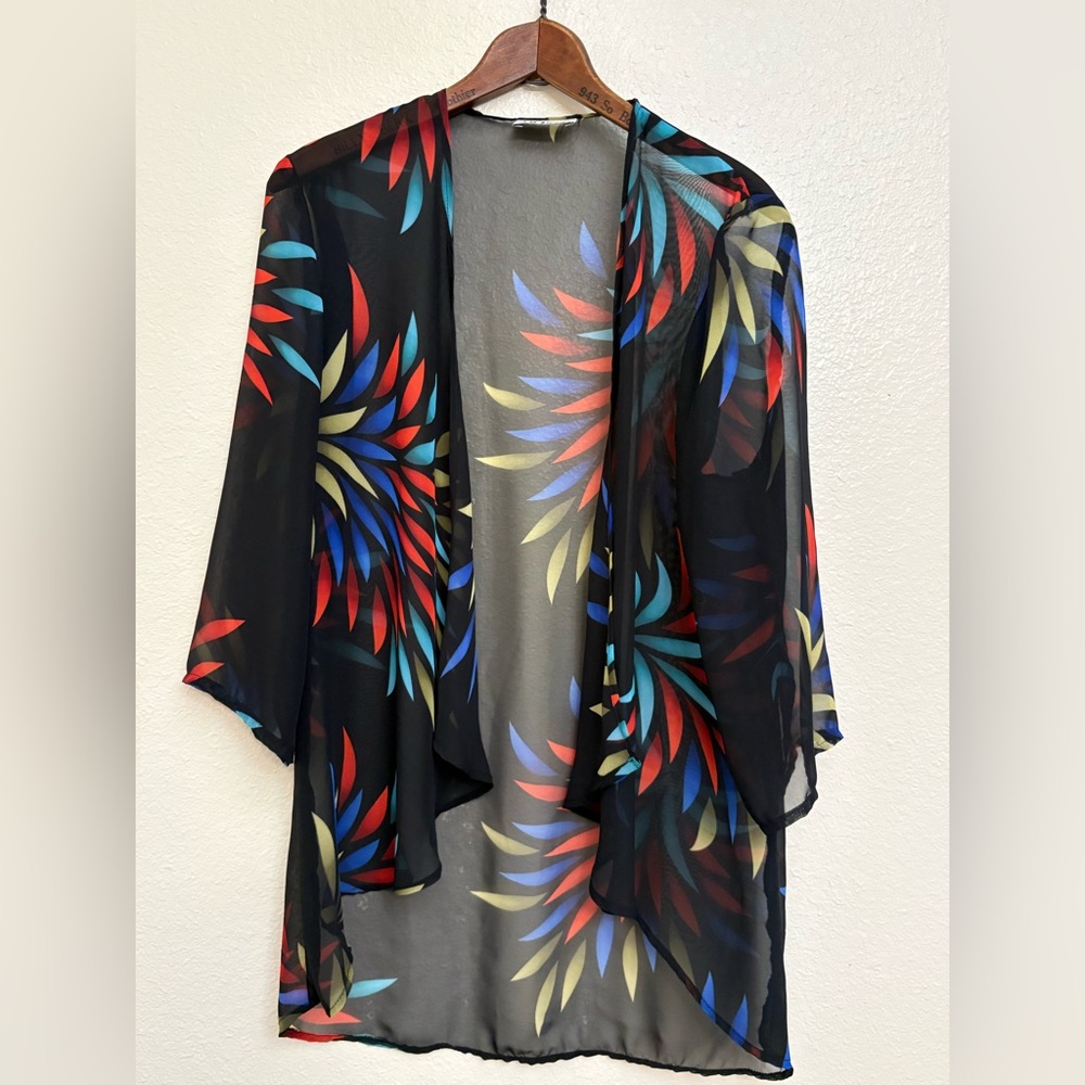 Colorful Floral Women's Poncho‎
